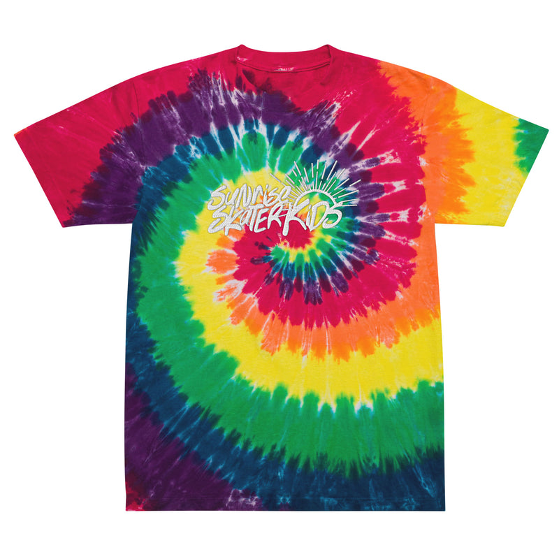 Embroidered Tie Dye Tee